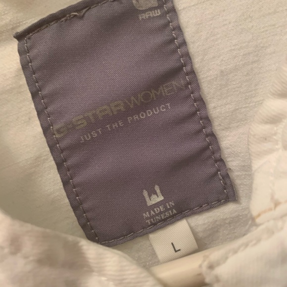 G Star White Denim Jacket - Picture 4 of 15